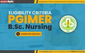 PGIMER B.Sc. Nursing Eligibility Criteria